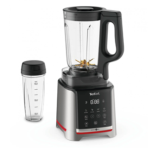 Tefal Infinity Mix+, 1600 W, 1.75 L + 600 ml, sudraba/melna - Blenderis + pudele BL91HD31