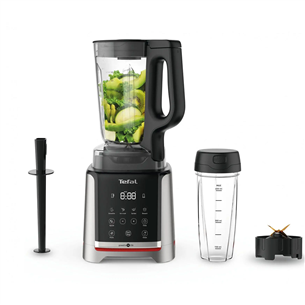 Tefal Infinity Mix+, 1600 W, 1.75 L + 600 ml, sudraba/melna - Blenderis + pudele