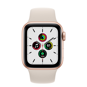 Apple Watch SE GPS, 40mm Gold/Starlight, Regular - Viedpulkstenis