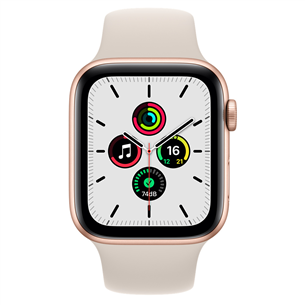 Apple Watch SE GPS, 44mm Gold/Starlight, Regular - Viedpulkstenis