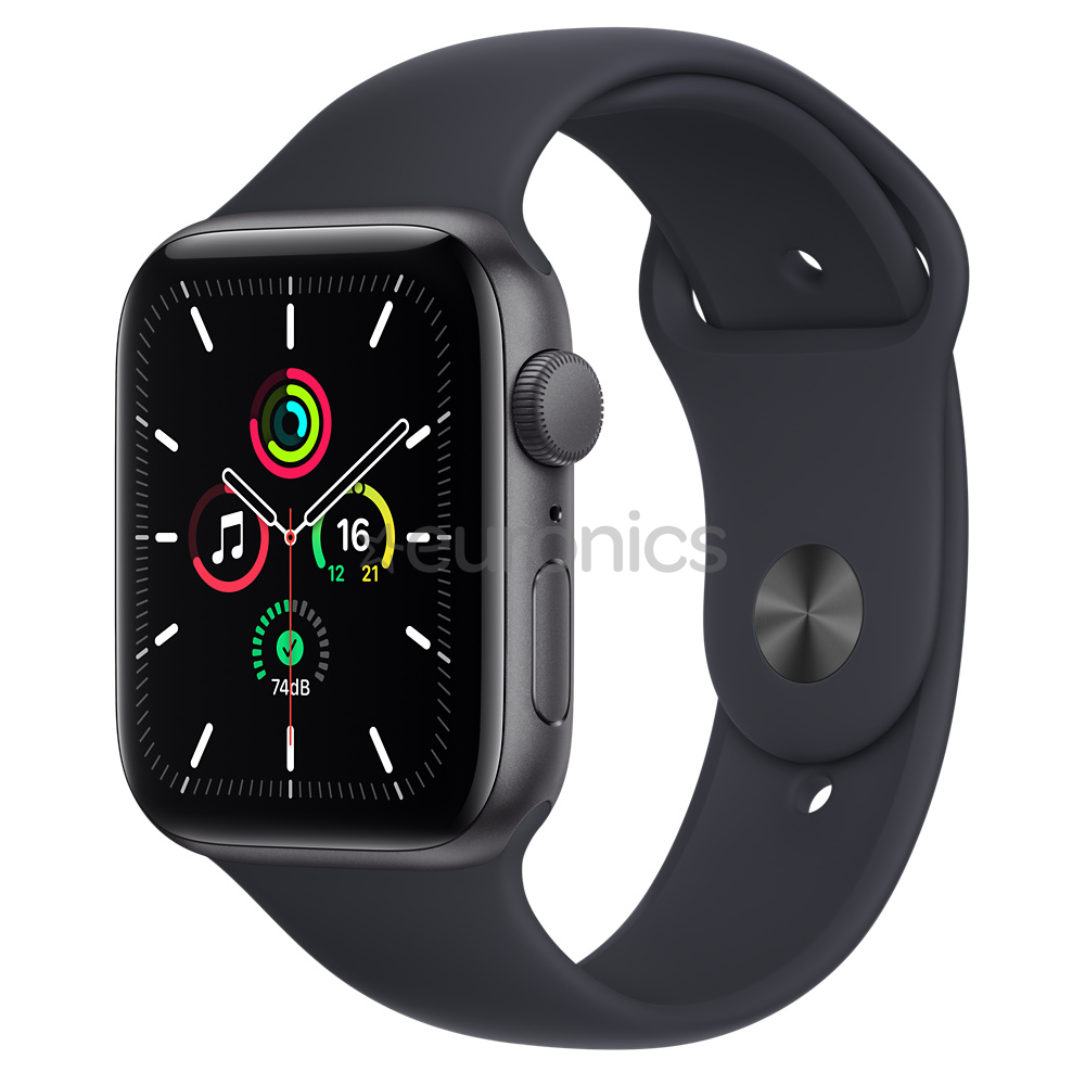 Apple Watch SE GPS, 44мм Space Grey/Midnight, Regular - Смарт-часы