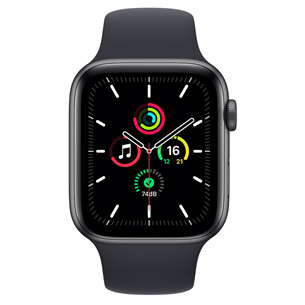 Apple Watch SE GPS, 44мм Space Grey/Midnight, Regular - Смарт-часы