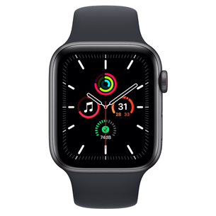 Apple Watch SE GPS + Cellular, 44мм Space Grey/Midnight, Regular - Смарт-часы