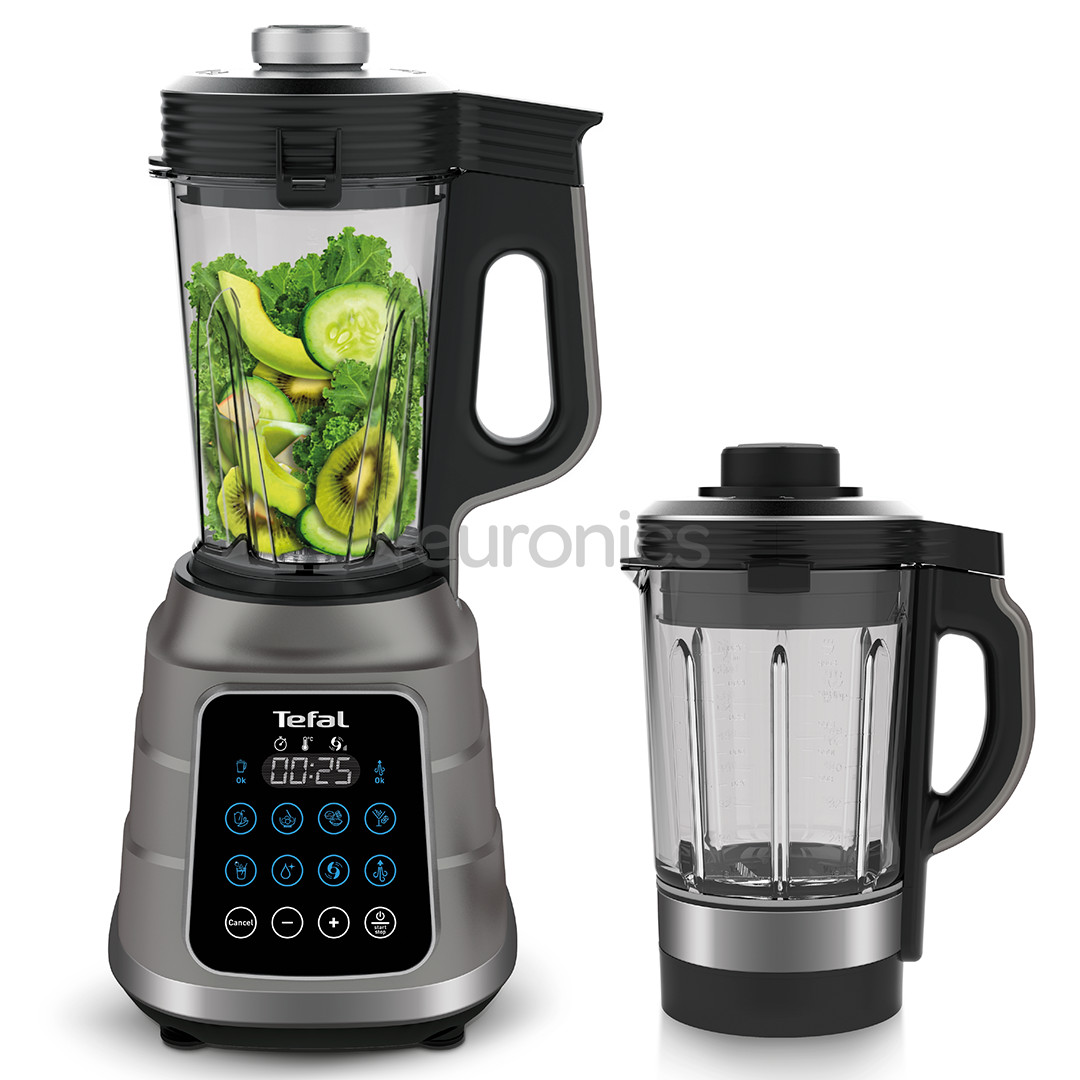 Tefal Ultrablend Boost Vacuum, 1300 Вт, серый/черный - Блендер
