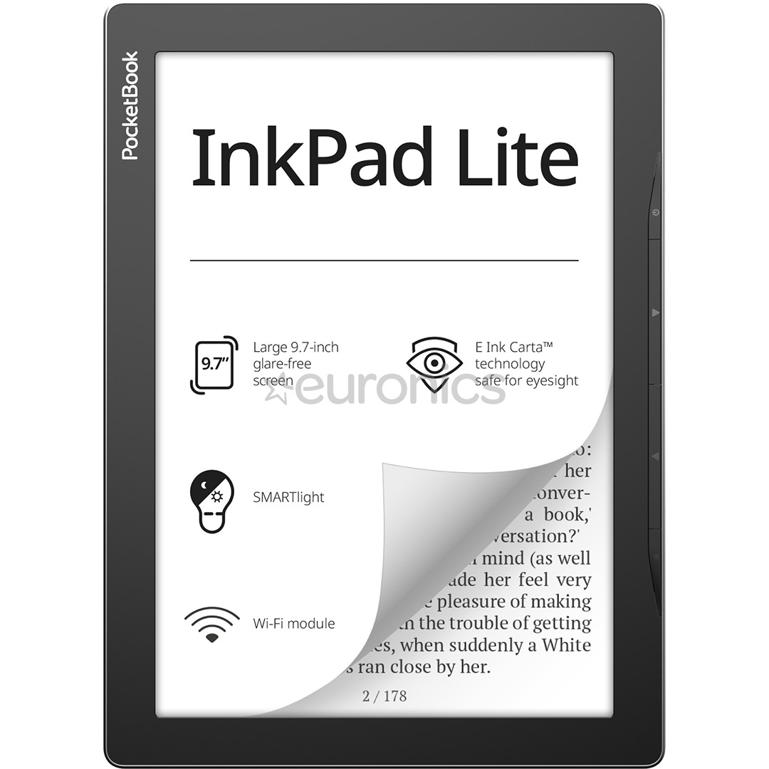 PocketBook InkPad Lite, 9.7", 8 GB, black - E-reader