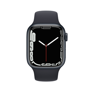 Apple Watch Series 7 GPS, 41 mm, melna - Viedpulkstenis