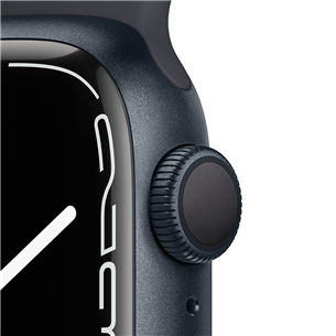 Apple Watch Series 7 GPS, 41 mm, melna - Viedpulkstenis