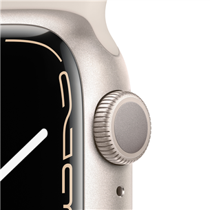 Apple Watch Series 7 GPS, 41 mm, bēša - Viedpulkstenis