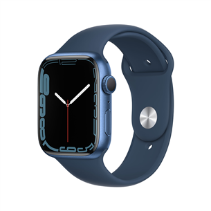 Apple Watch Series 7 GPS, 45 mm, zila - Viedpulkstenis MKN83EL/A
