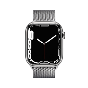 Apple Watch Series 7 GPS + Cellular, 45 mm, sudraba - Viedpulkstenis