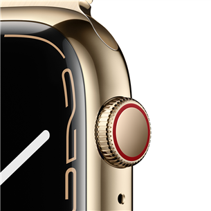 Apple Watch Series 7 GPS + Cellular, 45 mm, zelta - Viedpulkstenis