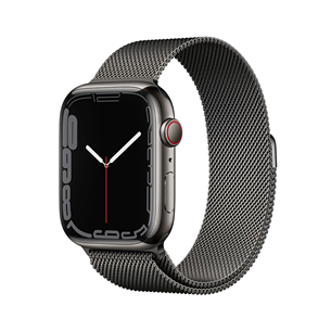 Apple Watch Series 7 GPS + Cellular, 45 мм Graphite - Смарт-часы MKL33EL/A