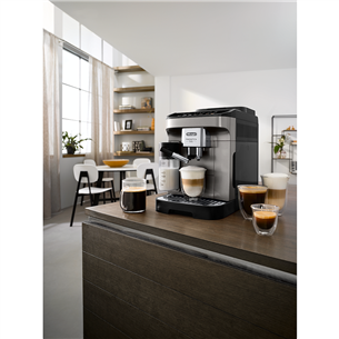 DeLonghi Magnifica EVO, melna/titāna - Kafijas automāts