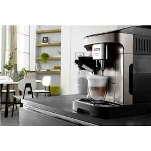 DeLonghi Magnifica EVO, черный/титановый - Кофемашина