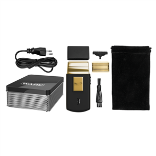 Wahl, black/gold - Travel shaver