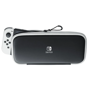 Nintendo Switch Carrying Case & Screen Protector, aizsargplēve, melna/pelēka - Futrālis spēļu konsolei 045496431501