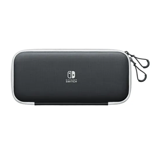 Nintendo Switch Carrying Case & Screen Protector, aizsargplēve, melna/pelēka - Futrālis spēļu konsolei