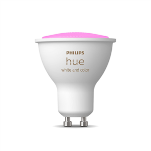Philips Hue White and Color Ambiance Bluetooth, GU10, белый - Умная лампа 929001953111