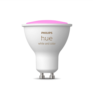 Philips Hue White and Color Ambiance Bluetooth, GU10, balta - Viedā spuldze