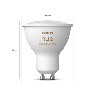 Philips Hue White and Color Ambiance Bluetooth, GU10, color - Smart Light