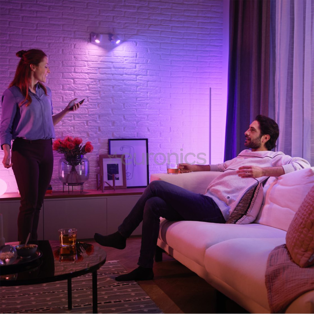 Philips Hue White and Color Ambiance Bluetooth, GU10, цветной - Умная лампа