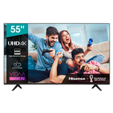 Hisense LCD 4K UHD, 55'', sānu statīvs, melna - Televizors
