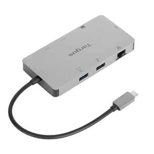 Targus USB-C Dual HDMI 4K Docking Station, USB-C, 2x HDMI, 100 W, pelēka - Portatīvā datora dokstacija
