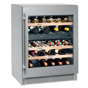 Liebherr Vinidor, 34 bottles, height 83 cm, inox - Wine Cooler