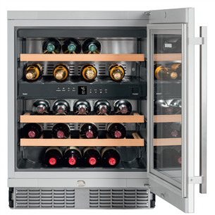 Liebherr Vinidor, 34 pudeles, augstums 83 cm, nerūsējošā tērauda - Vīna skapis