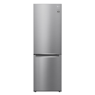 LG NatureFRESH™, augstums 186 cm, 341 L, nerūsējošā tērauda - Ledusskapis GBB61PZGGN.APZQEUR