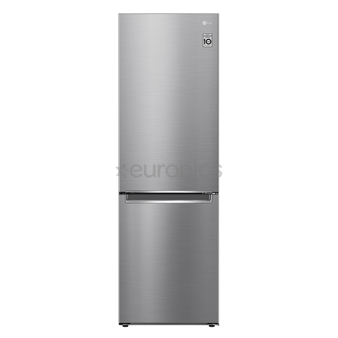 LG NatureFRESH™, augstums 186 cm, 341 L, nerūsējošā tērauda - Ledusskapis