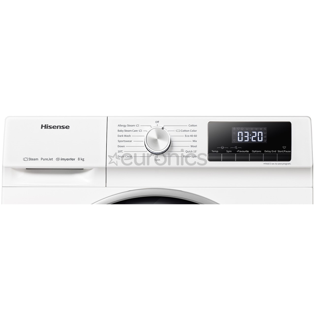 Hisense, 8 kg, depth 51 cm, 1400 rpm - Front Load Washing Machine