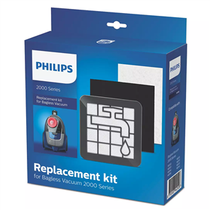 Philips 2000 - Filtru komplekts putekļu sūcējiem bez maisiņa XV1220/01