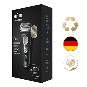 Braun Series 9 Pro Wet & Dry, melna/sudraba - Skuveklis