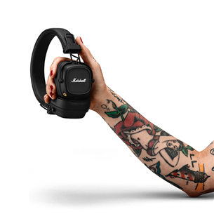 Marshall Major IV, black - On-ear Wireless Headphones