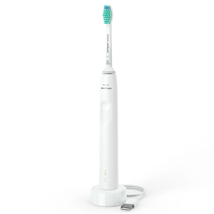 Philips Sonicare 3100, 2 gab., balta - Elektrisko zobu birstu komplekts