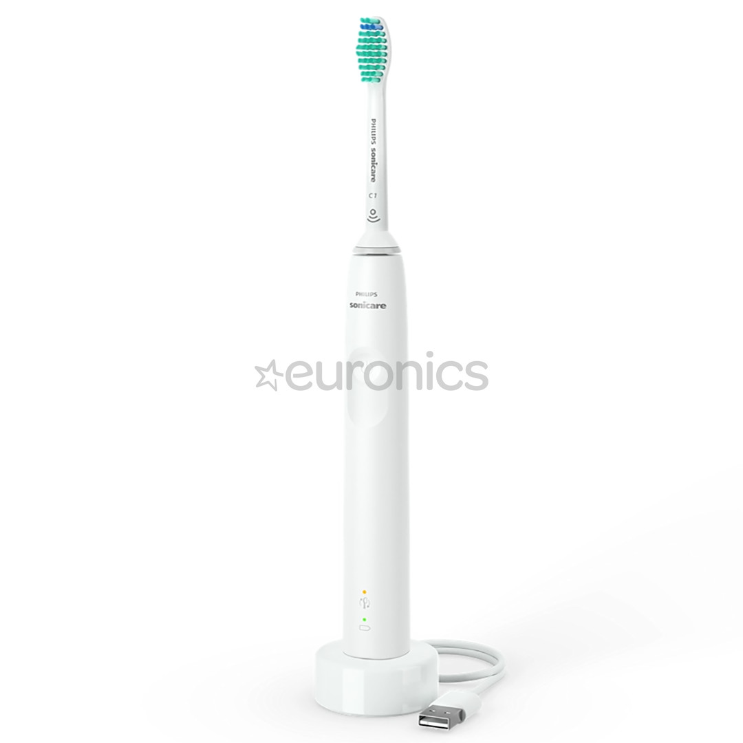 Philips Sonicare 3100, 2 gab., balta - Elektrisko zobu birstu komplekts