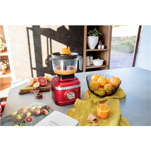 KitchenAid Artisan K400, 1200 W, 1.4 L, sarkana - Blenderis + citrusaugļu sulas spiede