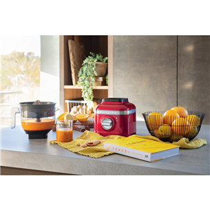 KitchenAid Artisan K400, 1200 W, 1.4 L, sarkana - Blenderis + citrusaugļu sulas spiede