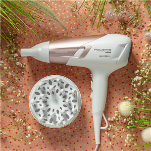 Rowenta Studio Dry Glow, 2100 W, white/pink - Hair dryer