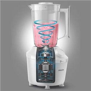 Philips 3000, 450 W, 1.9 L, balta - Blenderis