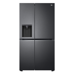 LG, water & ice dispenser, 635 L, height 179 cm, black - SBS Refrigerator