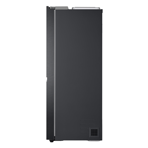 LG Water & Ice Dispenser, augstums 179 cm, 635 L, melna - SBS ledusskapis