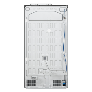 LG Water & Ice Dispenser, augstums 179 cm, 635 L, melna - SBS ledusskapis