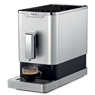 Stollar The Slim Café SEM750, stainless steel/black - Espresso Machine SEM750
