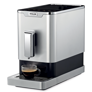 Stollar The Slim Café SEM750, stainless steel/black - Espresso Machine