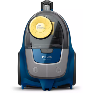 Philips 2000, 850 W, bez maisiņa, pelēka/zila/dzeltena - Putekļu sūcējs