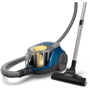 Philips 2000, 850 W, bagless, grey/blue/yellow - Vacuum cleaner