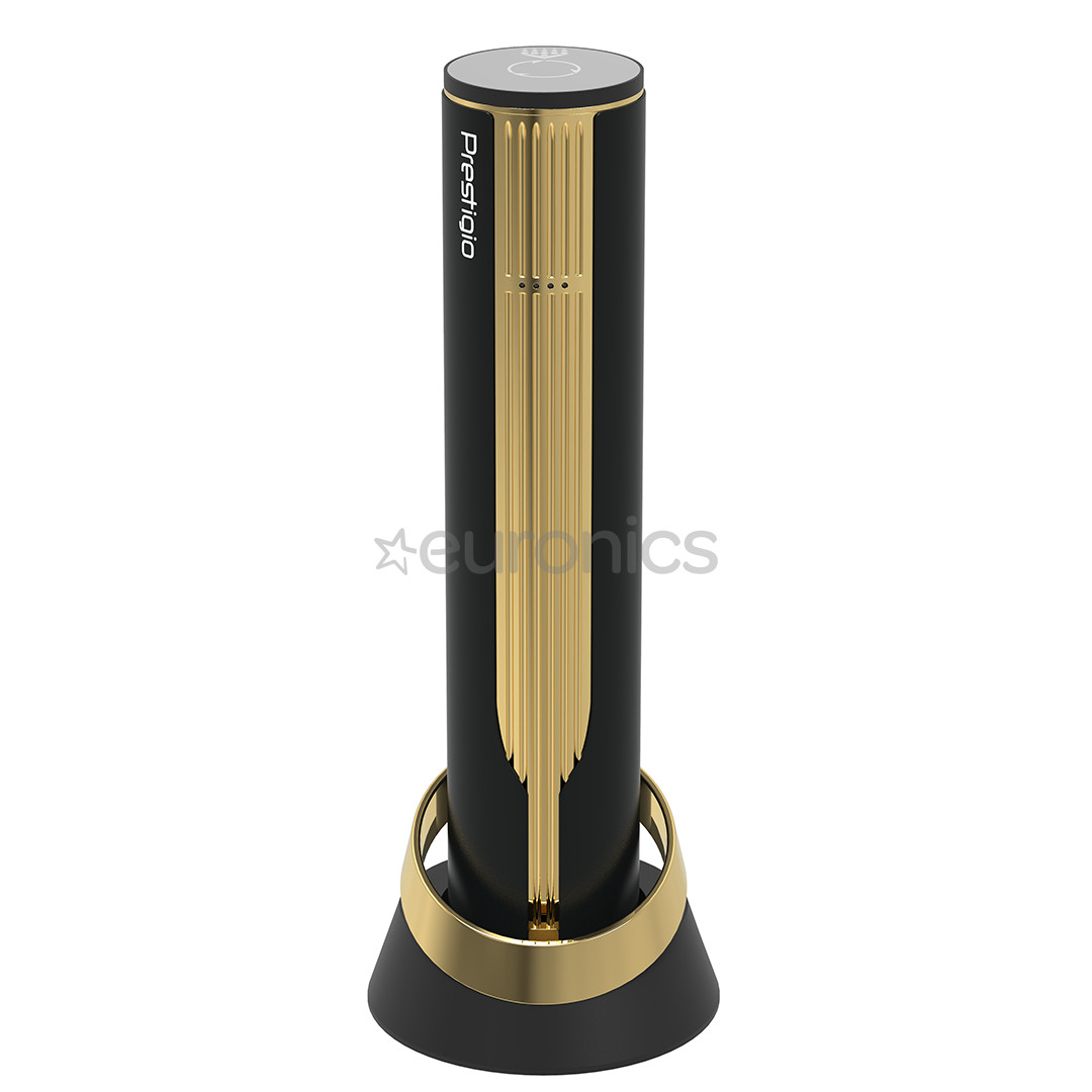 Prestigio Maggiore, black/gold - Automatic wine bottle opener