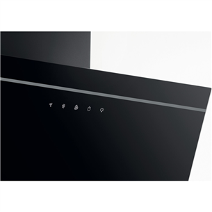 Whirlpool, 650 m³/h, width 59.8 cm, black - Cooker Hood